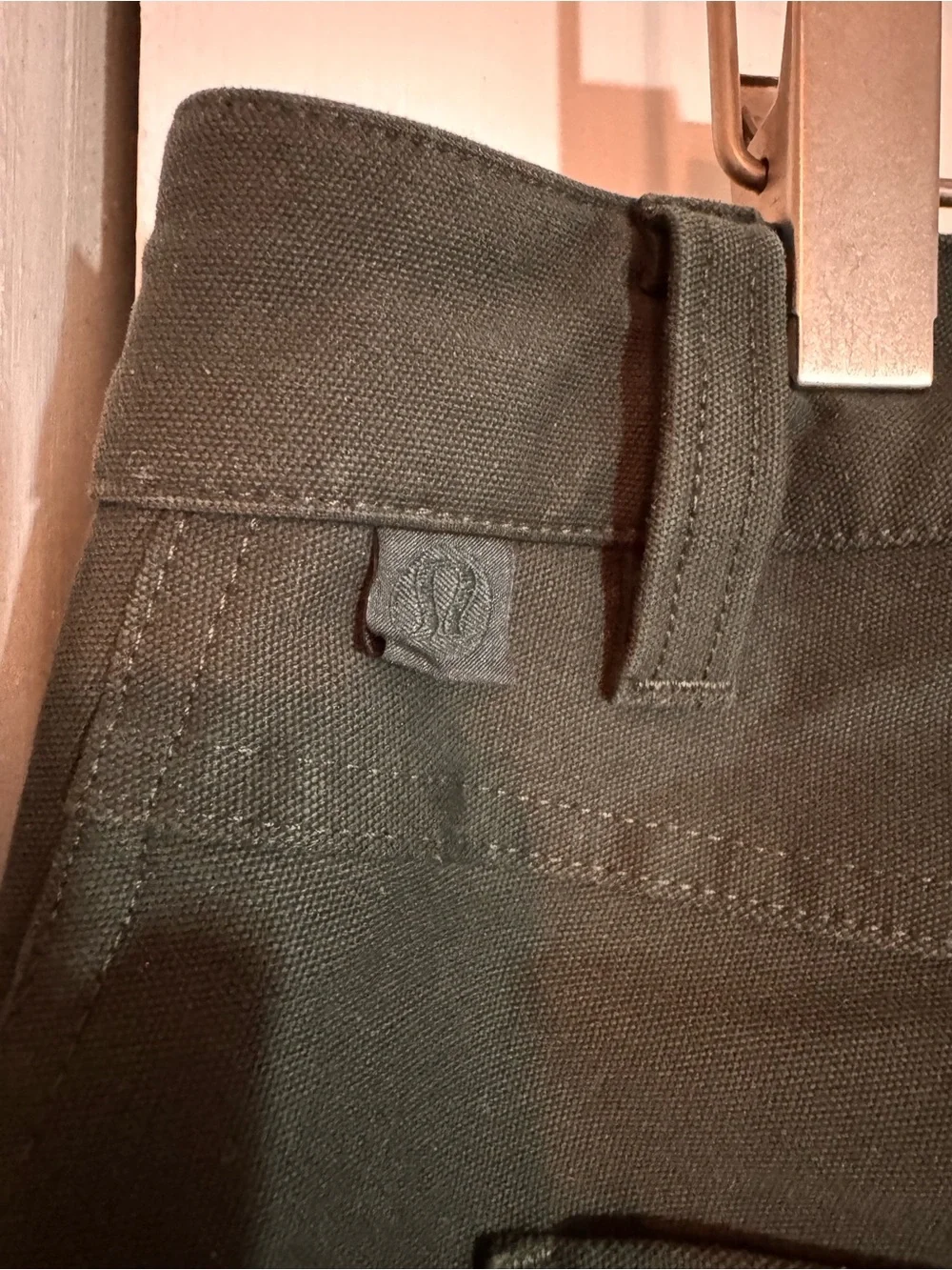 Lululemon Men's Olive Green Canvas Pants, NEVER WORN - Picture 2 of 14